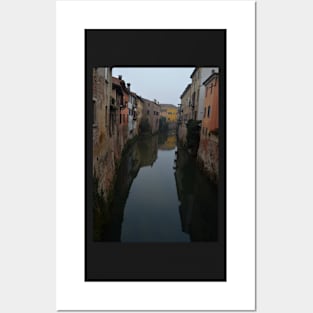 Rio Canal in Mantua, Italy Posters and Art